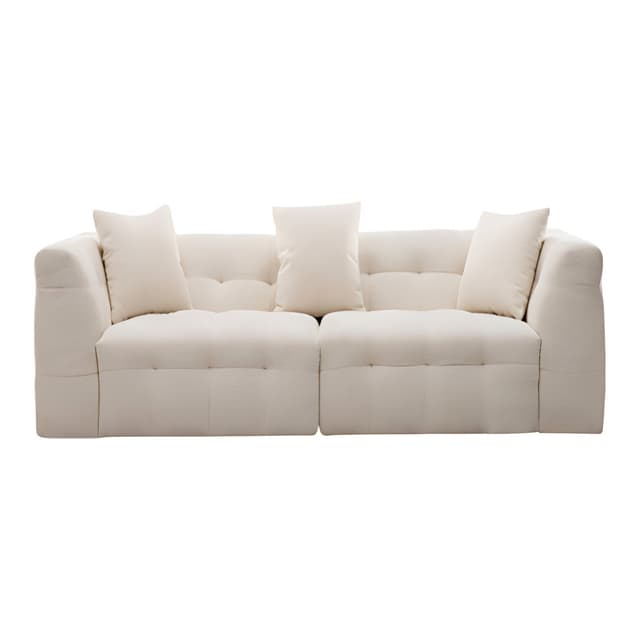 Cotton Candy Velvet Fabric Sofa